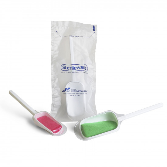 Muỗng lấy mẫu khử trùng có nắp đậy Bel-Art Sterileware Double Bagged; 60ml (2oz)