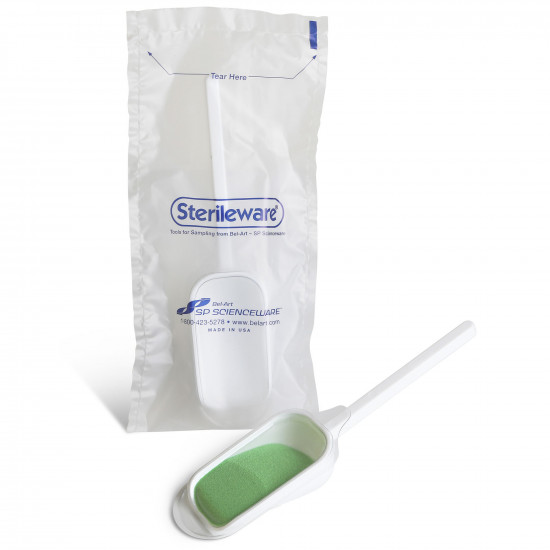 Bel-Art Sterileware Scoop Sampling System; 125ml (4oz), Sterile Plastic, Individually Sealed (Pack of 100) Bel-Art Sterileware Scoop Sampling System; 125ml (4oz), Sterile Plastic, Individually Sealed (Pack of 100)