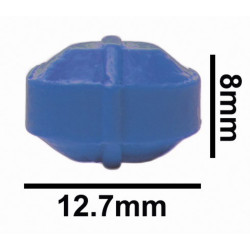 Cá từ Bel-Art Spinbar® Teflon® Octagon; 12.7 x 8mm, màu xanh dương