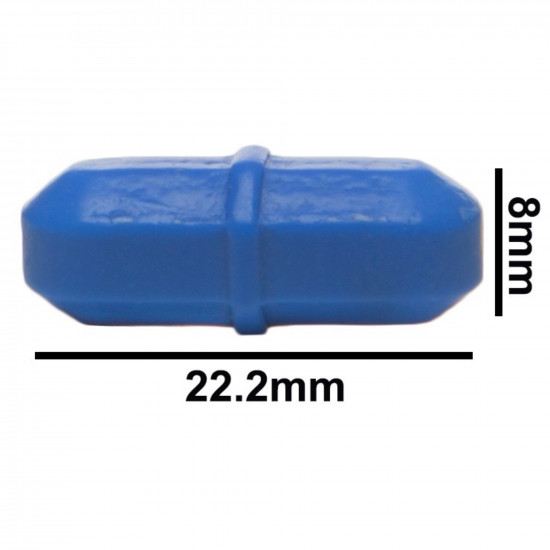 Cá từ Bel-Art Spinbar® Teflon® Octagon; 22.2 x 8mm, màu xanh dương Cá từ Bel-Art Spinbar® Teflon® Octagon; 22.2 x 8mm, màu xanh dương