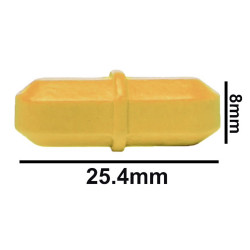 Cá từ Bel-Art Spinbar® Teflon® Octagon; 25.4 x 8mm, màu vàng