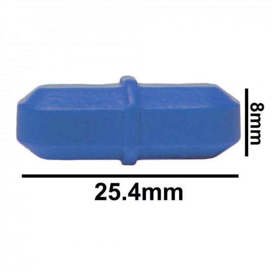 Cá từ Bel-Art Spinbar® Teflon® Octagon; 25.4 x 8mm, màu xanh dương Cá từ Bel-Art Spinbar® Teflon® Octagon; 25.4 x 8mm, màu xanh dương