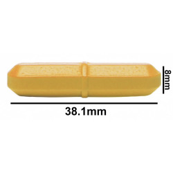 Cá từ Bel-Art Spinbar® Teflon® Octagon; 38.1 x 8mm, màu vàng