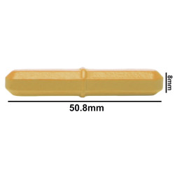 Cá từ Bel-Art Spinbar® Teflon® Octagon; 50.8 x 8mm, màu vàng (NGƯNG SẢN XUẤT)