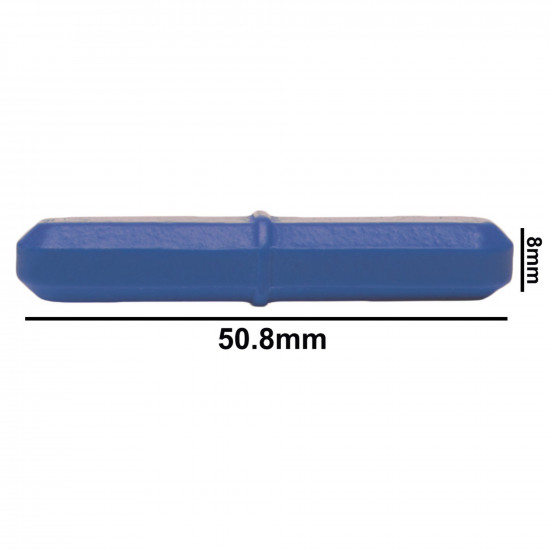 Cá từ Bel-Art Spinbar® Teflon® Octagon; 50.8 x 8mm, màu xanh dương Cá từ Bel-Art Spinbar® Teflon® Octagon; 50.8 x 8mm, màu xanh dương