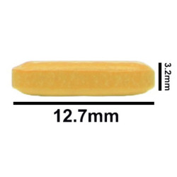 Cá từ Bel-Art Spinbar® Teflon® Octagon; 12.7 x 3.2mm, màu vàng (NGƯNG SẢN XUẤT)
