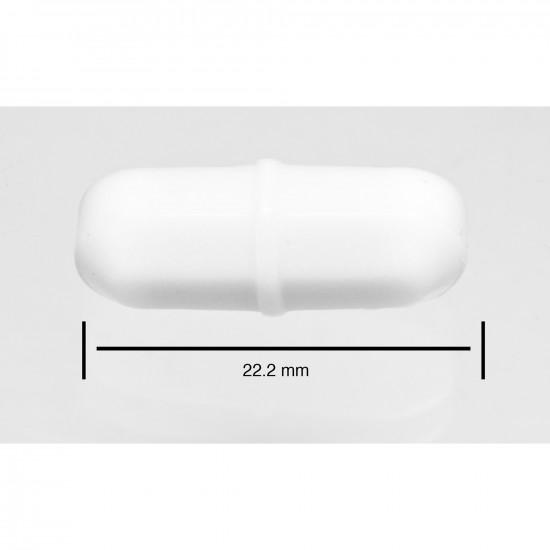 Cá từ Bel-Art Spinbar® Teflon® Octagon; 22.2 x 8mm, màu trắng