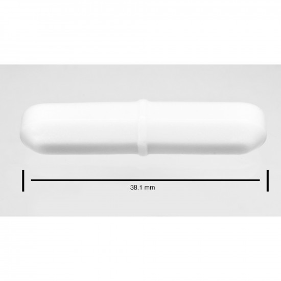 Cá từ Bel-Art Spinbar® Teflon® Octagon; 38.1 x 8mm, màu trắng Cá từ Bel-Art Spinbar® Teflon® Octagon; 38.1 x 8mm, màu trắng