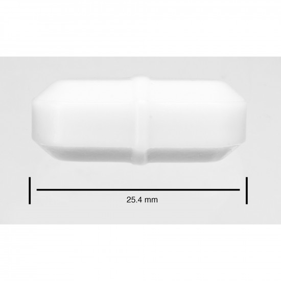 Cá từ Bel-Art Spinbar® Teflon® Octagon; 25.4 x 9.5mm, màu trắng Cá từ Bel-Art Spinbar® Teflon® Octagon; 25.4 x 9.5mm, màu trắng
