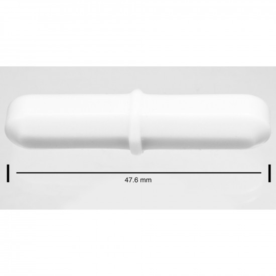 Cá từ Bel-Art Spinbar® Teflon® Octagon; 47.6 x 9.5mm, màu trắng Cá từ Bel-Art Spinbar® Teflon® Octagon; 47.6 x 9.5mm, màu trắng