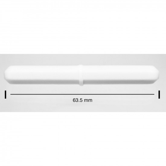 Cá từ Bel-Art Spinbar® Teflon® Octagon; 63.5 x 8mm, màu trắng Cá từ Bel-Art Spinbar® Teflon® Octagon; 63.5 x 8mm, màu trắng