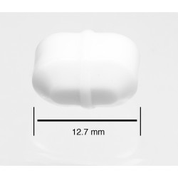 Bel-Art Spinbar® Teflon® Octagon Magnetic Stirring Bar; 12.7 x 8mm, White