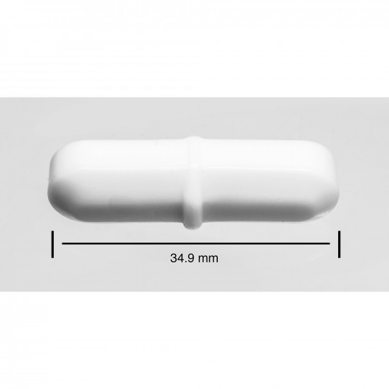 Cá từ Bel-Art Spinbar® Teflon® Octagon; 34.9 x 9.5mm, màu trắng Cá từ Bel-Art Spinbar® Teflon® Octagon; 34.9 x 9.5mm, màu trắng