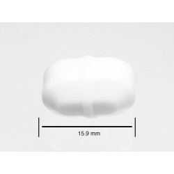 Bel-Art Spinbar® Teflon® Octagon Magnetic Stirring Bar; 15.9 x 9.5mm, White