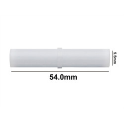 Bel-Art Spinbar® Teflon® Cylindrical Magnetic Stirring Bar; 54.0 x 9.5mm, White