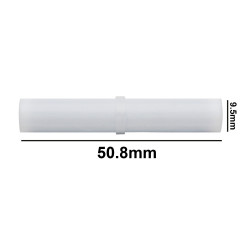 Bel-Art Spinbar® Teflon® Cylindrical Magnetic Stirring Bar; 50.8 x 9.5mm, White