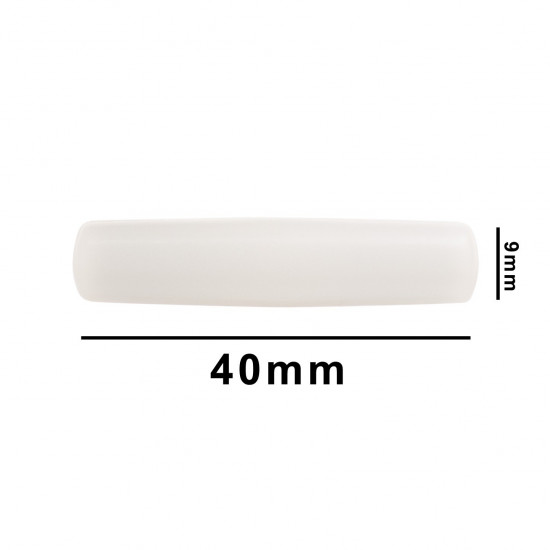 Bel-Art Spinbar® Teflon® Round with Tapered Ends Magnetic Stirring Bar; 40 x 9mm, White Bel-Art Spinbar® Teflon® Round with Tapered Ends Magnetic Stirring Bar; 40 x 9mm, White