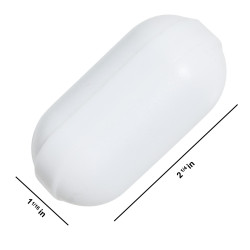 Bel-Art Spinbar® Giant Polygon Teflon® Magnetic Stirring Bar; 57 x 27mm, White, without Pivot Ring