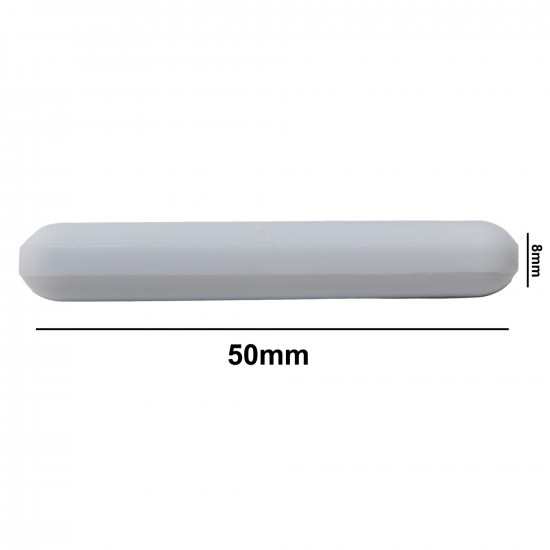 Cá từ Bel-Art Spinbar® Teflon® Polygon; 50 x 8mm, màu trắng, không có Pivot Ring Cá từ Bel-Art Spinbar® Teflon® Polygon; 50 x 8mm, màu trắng, không có Pivot Ring