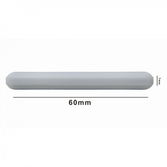 Cá từ Bel-Art Spinbar® Teflon® Polygon; 60 x 7mm, màu trắng, không có Pivot Ring Cá từ Bel-Art Spinbar® Teflon® Polygon; 60 x 7mm, màu trắng, không có Pivot Ring