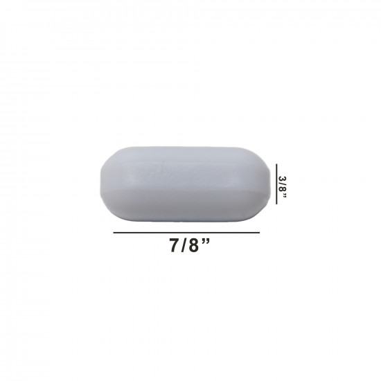 Cá từ Bel-Art Spinbar® Teflon® Polygon; ⅞ x ⅜ in., màu trắng, không có Pivot Ring Cá từ Bel-Art Spinbar® Teflon® Polygon; ⅞ x ⅜ in., màu trắng, không có Pivot Ring
