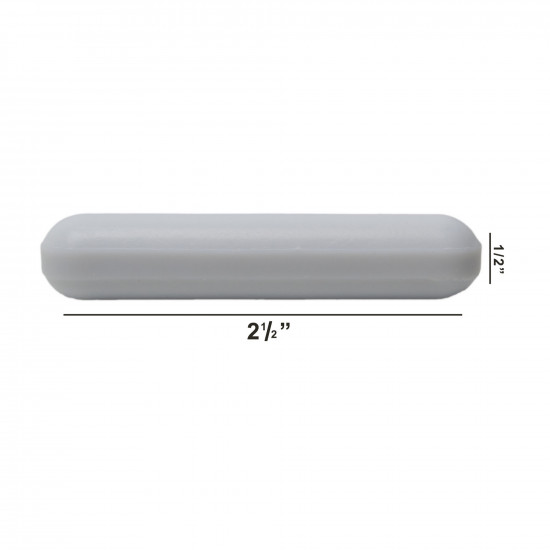 Cá từ Bel-Art Spinbar® Teflon® Polygon; 2½ x ½ in., màu trắng, không có Pivot Ring