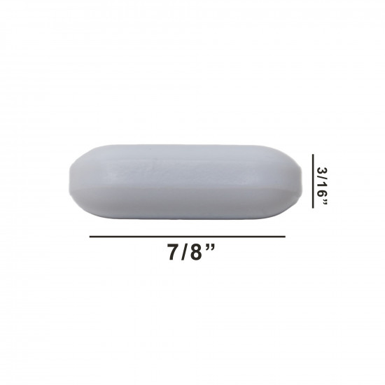 Cá từ Bel-Art Spinbar® Teflon® Polygon; ⅞ x ³/₁₆ in., màu trắng, không có Pivot Ring Cá từ Bel-Art Spinbar® Teflon® Polygon; ⅞ x ³/₁₆ in., màu trắng, không có Pivot Ring