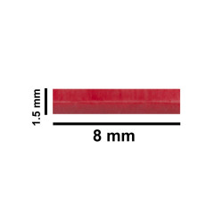Cá từ Bel-Art Spinbar® Teflon® Micro (Flea); 8 x 1.5mm, màu đỏ