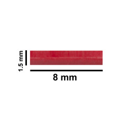 Cá từ Bel-Art Spinbar® Teflon® Micro (Flea); 8 x 1.5mm, màu đỏ (NGƯNG SẢN XUẤT)