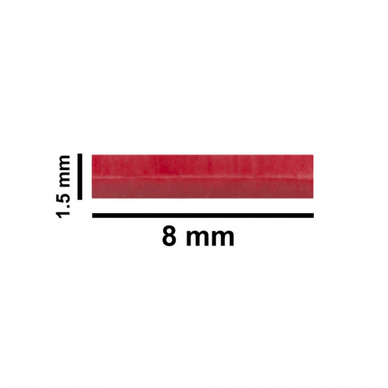 Cá từ Bel-Art Spinbar® Teflon® Micro (Flea); 8 x 1.5mm, màu đỏ