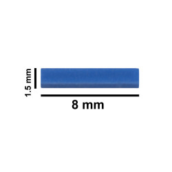 Cá từ Bel-Art Spinbar® Teflon® Micro (Flea); 8 x 1.5mm, màu xanh dương