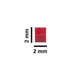 Cá từ Bel-Art Spinbar® Teflon® Micro (Flea); 2 x 2mm, màu đỏ(NGƯNG SẢN XUẤT)