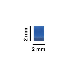 Cá từ Bel-Art Spinbar® Teflon® Micro (Flea); 2 x 2mm, màu xanh dương (NGƯNG SẢN XUẤT)