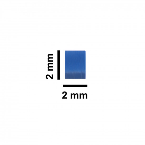 Cá từ Bel-Art Spinbar® Teflon® Micro (Flea); 2 x 2mm, màu xanh dương