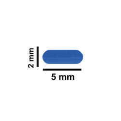 Cá từ Bel-Art Spinbar® Teflon® Micro (Flea); 5 x 2mm, màu xanh dương