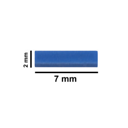 Cá từ Bel-Art Spinbar® Teflon® Micro (Flea); 7 x 2mm, màu xanh dương