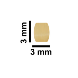Cá từ Bel-Art Spinbar® Teflon® Micro (Flea); 3 x 3mm, màu vàng (NGƯNG SẢN XUẤT)