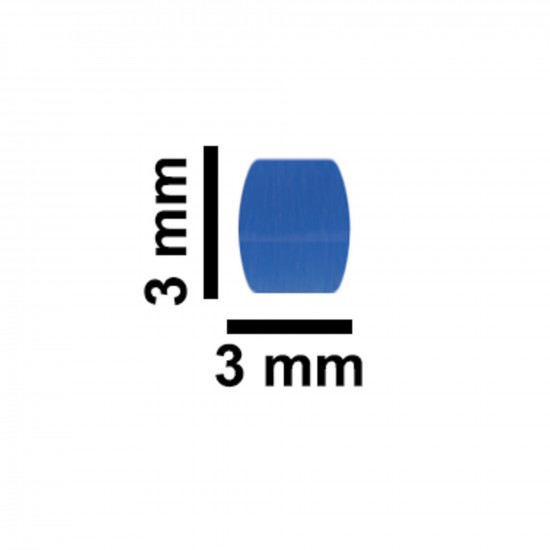 Cá từ Bel-Art Spinbar® Teflon® Micro (Flea); 3 x 3mm, màu xanh dương