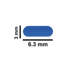 Cá từ Bel-Art Spinbar® Teflon® Micro (Flea); 6.35 x 3mm, màu xanh dương (NGƯNG SẢN XUẤT) 