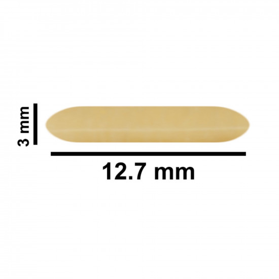 Cá từ Bel-Art Spinbar® Teflon® Micro (Flea); 12.7 x 3mm, màu vàng