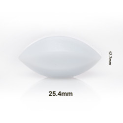 Các từ Bel-Art Spinbar® Teflon® Elliptical (Egg-Shaped); 25.4 x 12.7mm, màu trắng