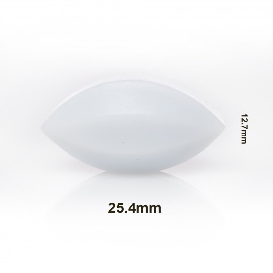 Các từ Bel-Art Spinbar® Teflon® Elliptical (Egg-Shaped); 25.4 x 12.7mm, màu trắng