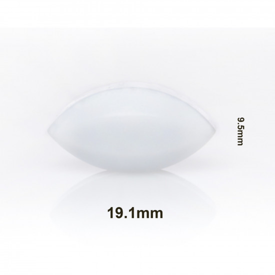 Các từ Bel-Art Spinbar® Teflon® Elliptical (Egg-Shaped); 19.1 x 9.5mm, màu trắng