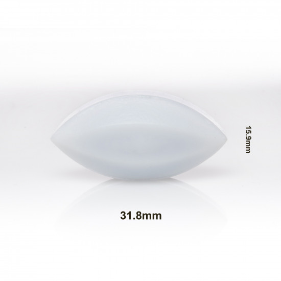 Các từ Bel-Art Spinbar® Teflon® Elliptical (Egg-Shaped); 31.8 x 15.9mm, màu trắng