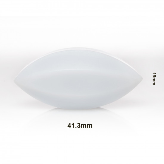 Các từ Bel-Art Spinbar® Teflon® Elliptical (Egg-Shaped); 41.3 x 19mm, màu trắng
