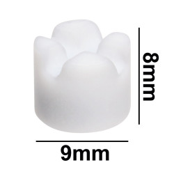 Bel-Art Spinbar® Teflon® Cell (Cuvette) Magnetic Stirring Bar; 9 x 8mm, White