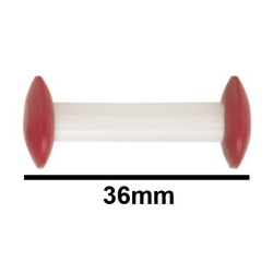 Bel-Art Circulus™ Teflon® Magnetic Stirring Bar; 36mm Length, Red 