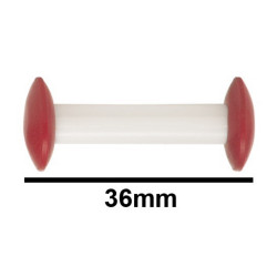 Các từ Bel-Art Circulus™ Teflon®; dài 36mm, màu đỏ (NGƯNG SẢN XUẤT)