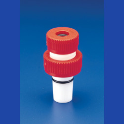 Bel-Art Safe-Lab Joint Tubing Adapter for 24/40 Tapered Joints; 8mm Hole Opening, PTFE