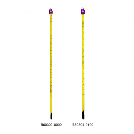 Bel-Art, H-B Easy-Read General Purpose Liquid-In-Glass Laboratory Thermometer; -10 to 150C, 50mm Immersion, Environmentally Friendly